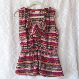 Banana Republic Sleeveless Peplum Blouse